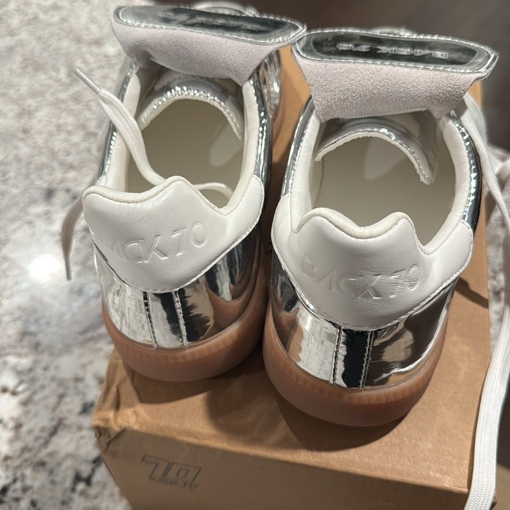 Backyard Women's Silver Sneakers - Picture 9 of 11